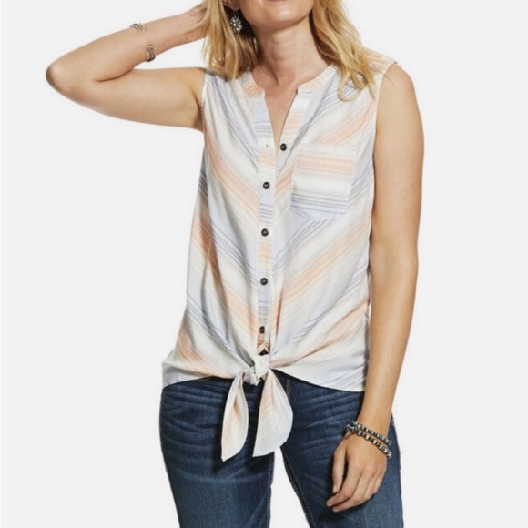 NWT Ariat Women's Serape Sunset Tank Size XXL - Picture 1 of 8